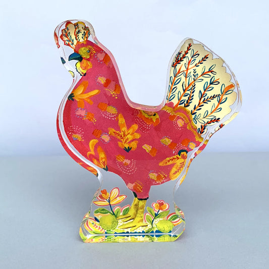 Pink Chicken Acrylic Stand