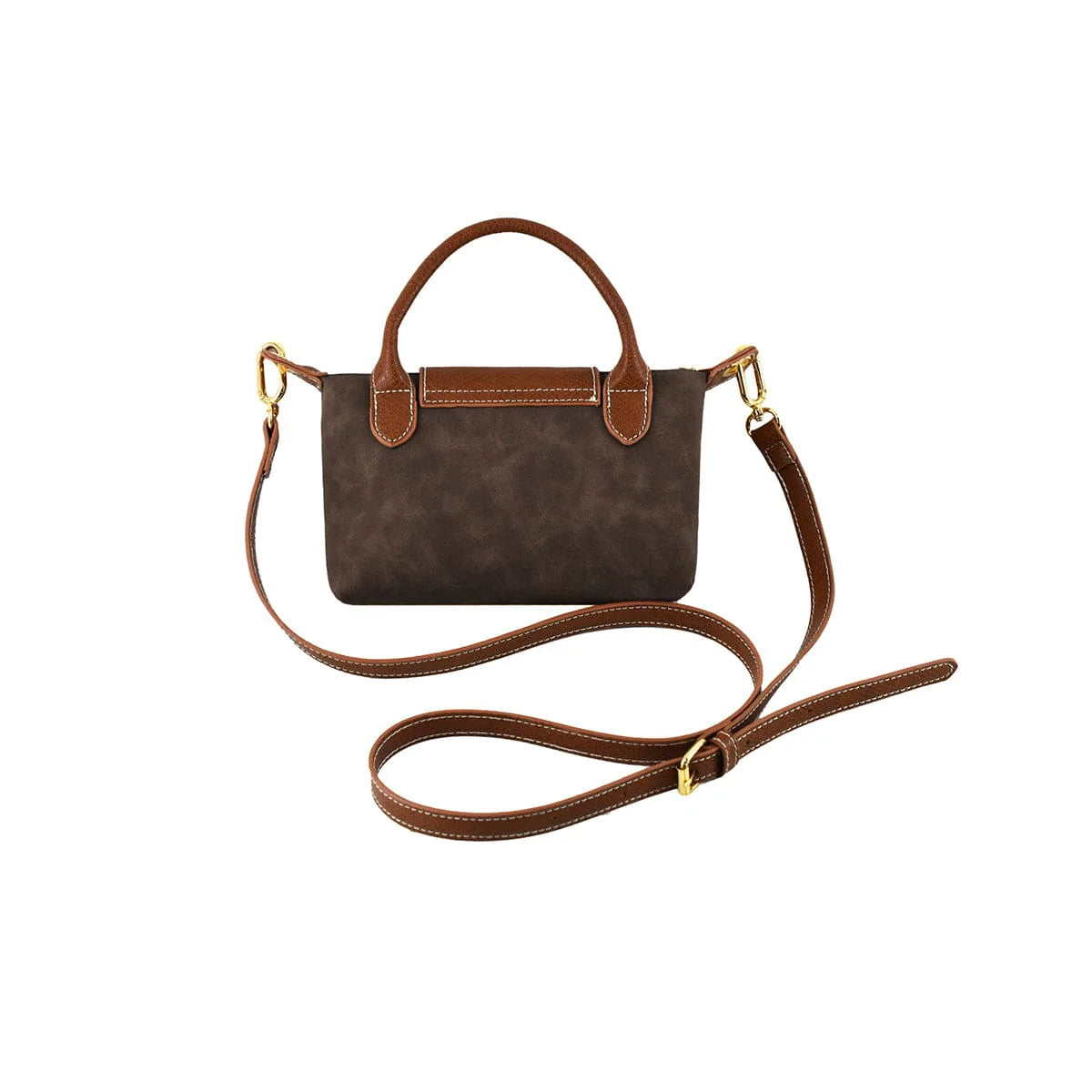 Faux Suede Mini Crossbody Bag