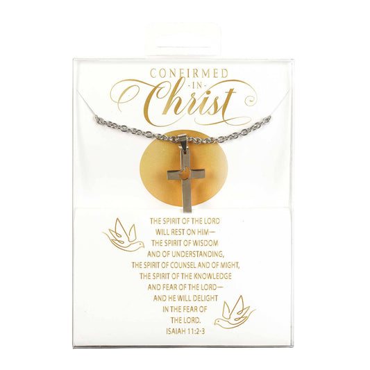 Confirmation Cross/Dove Pendant Necklace