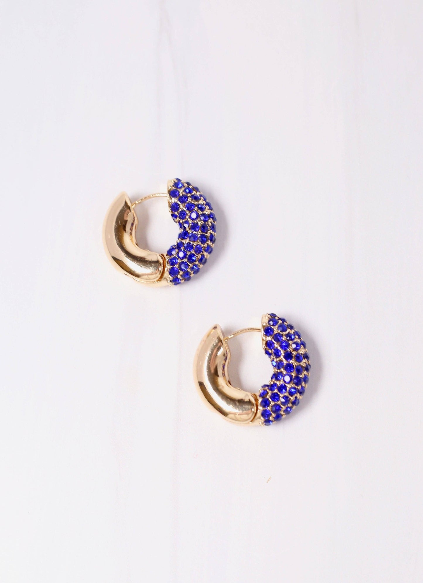 Sewell CZ Hoop Earring | BLUE