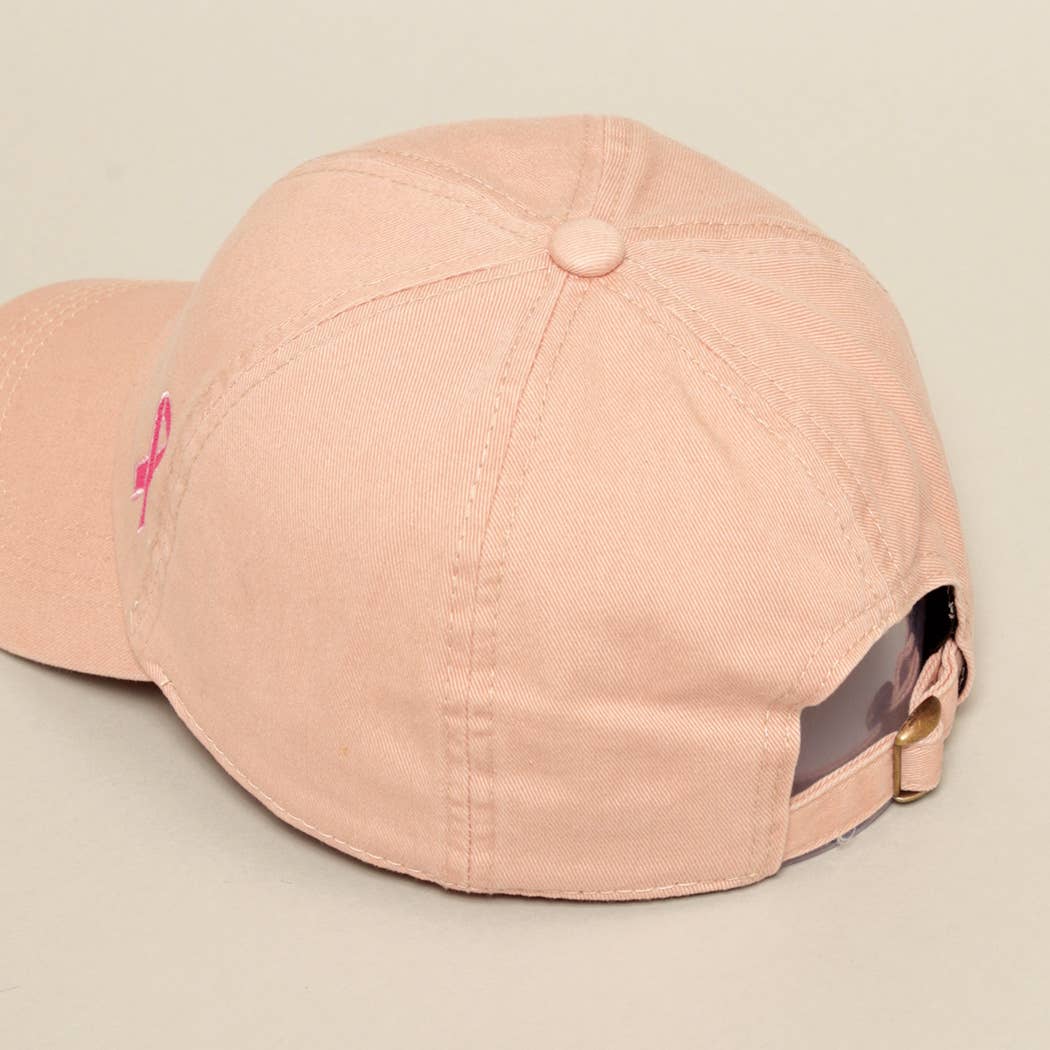 Breast Cancer Awareness Ribbon Baseball Cap