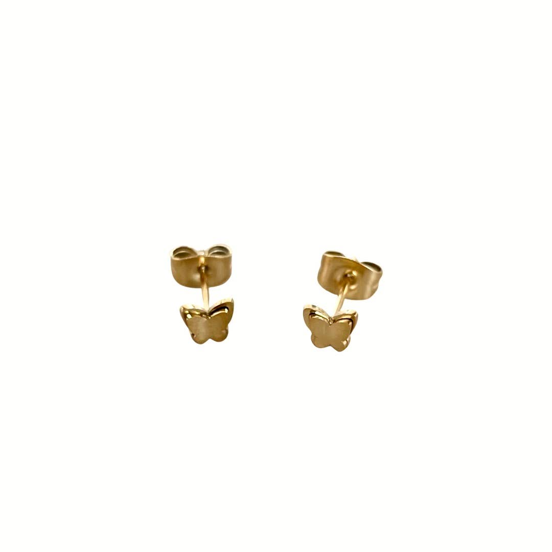 Alexa 3D Butterfly Studs | Waterproof