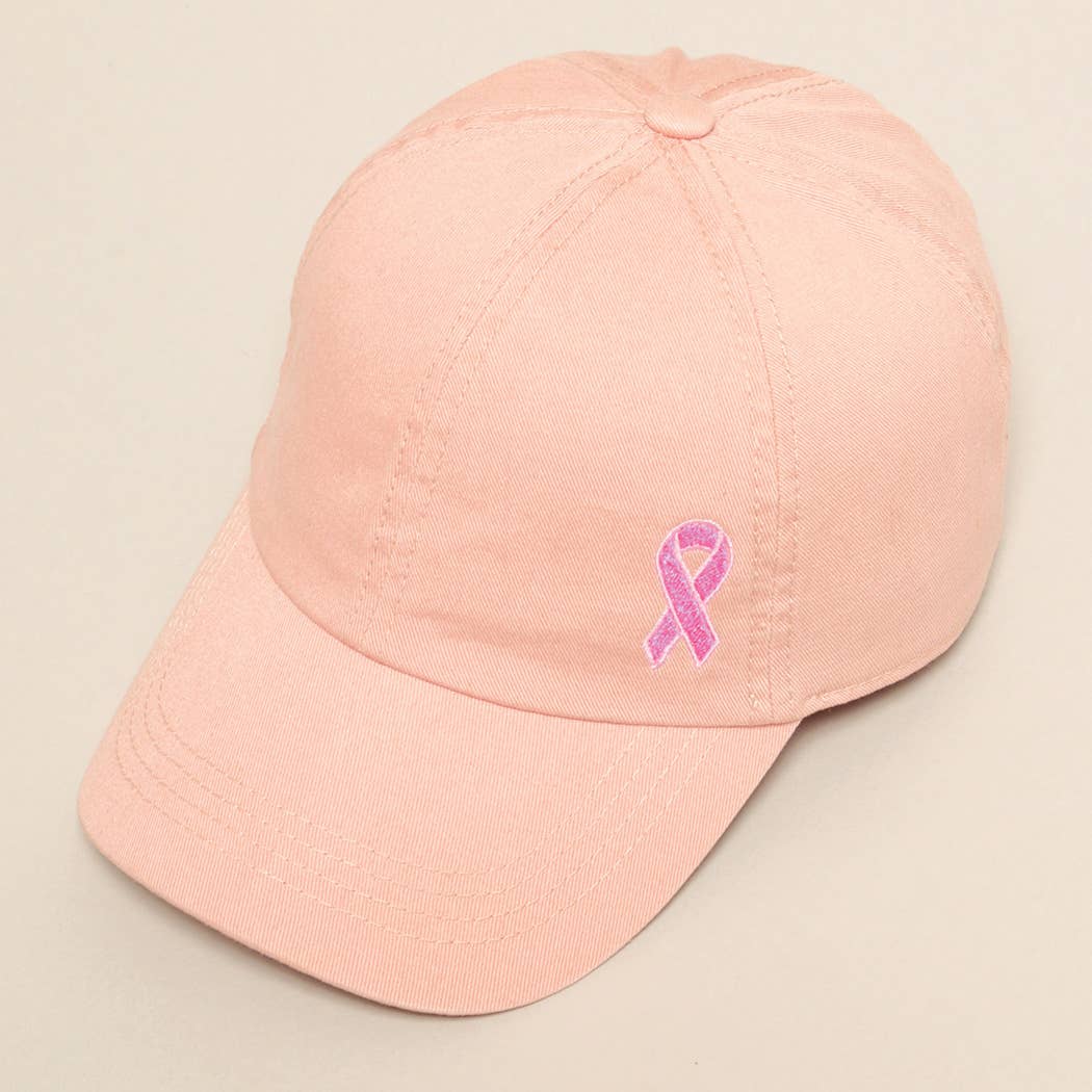 Breast Cancer Awareness Ribbon Baseball Cap