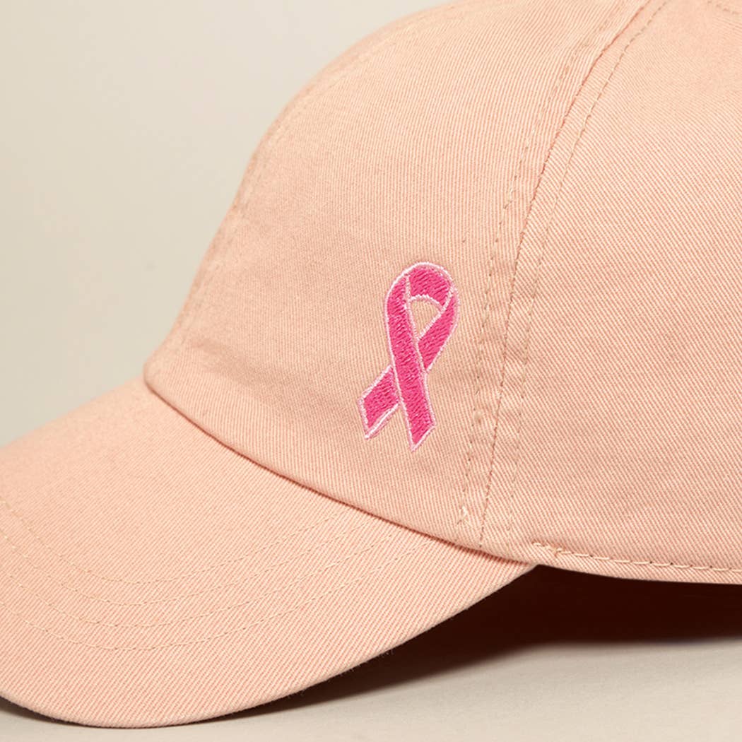 Breast Cancer Awareness Ribbon Baseball Cap