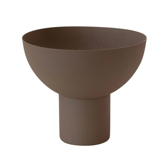 Footed Bowl | Dark Taupe