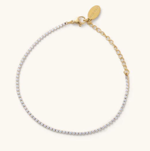 Gold Micro Tennis Bracelet | Waterproof