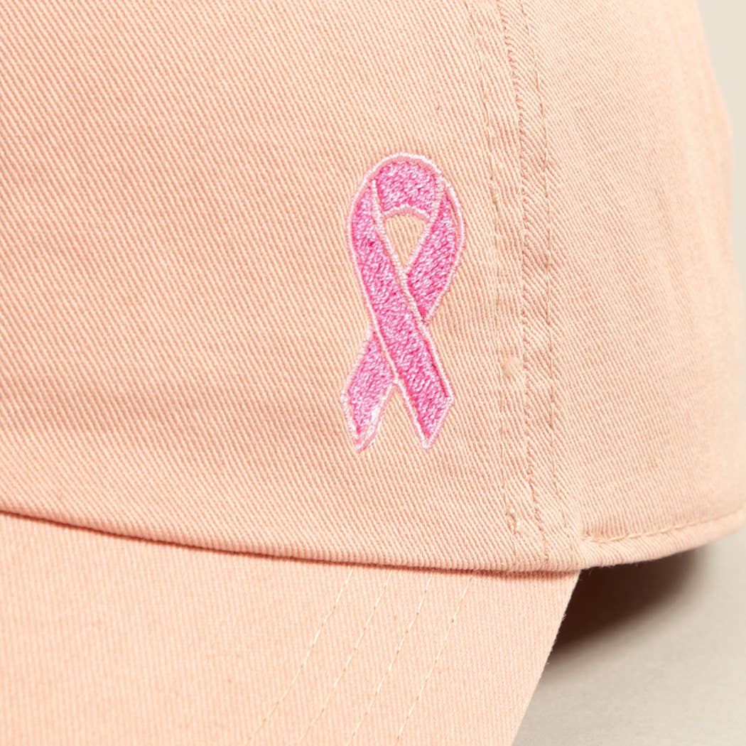 Breast Cancer Awareness Ribbon Baseball Cap