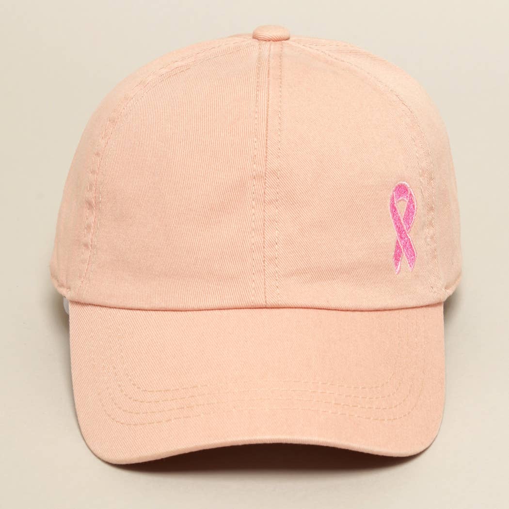 Breast Cancer Awareness Ribbon Baseball Cap