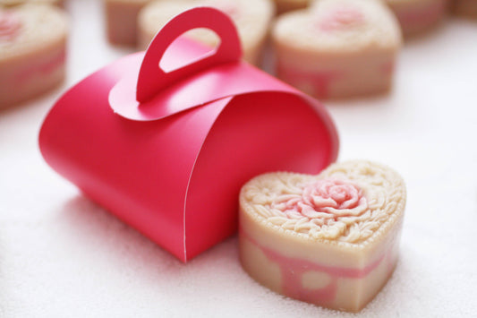 Valentine's Rose Heart Travel Soap | Pink