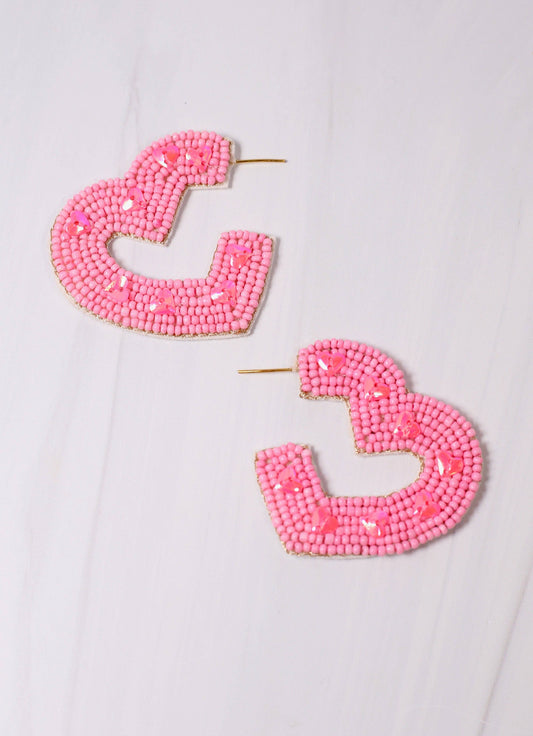 Ever After Heart Earring | PINK