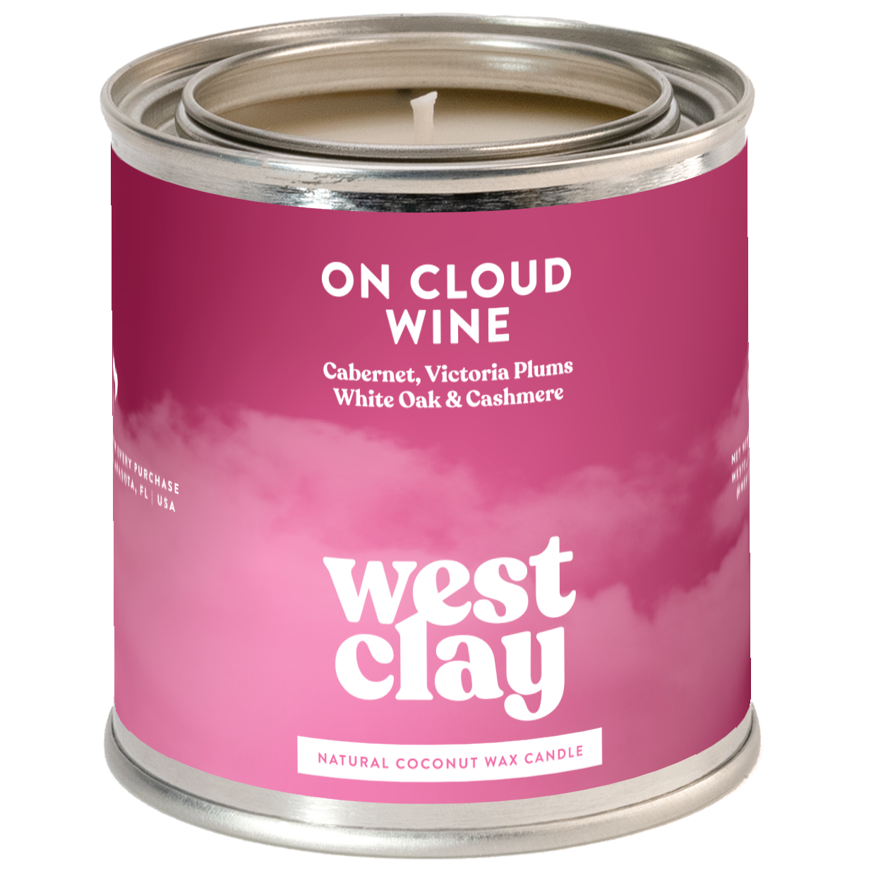 On Cloud Wine Candle