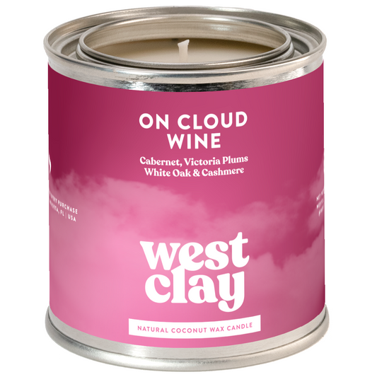 On Cloud Wine Candle