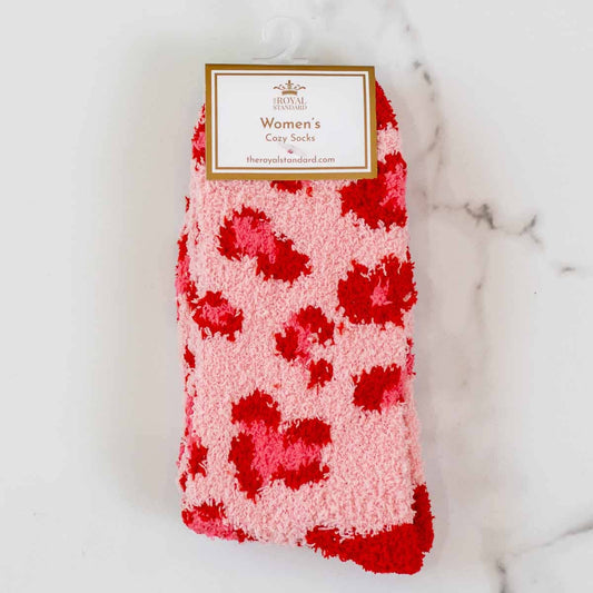 Leopard Valentine Cozy Socks | One Size