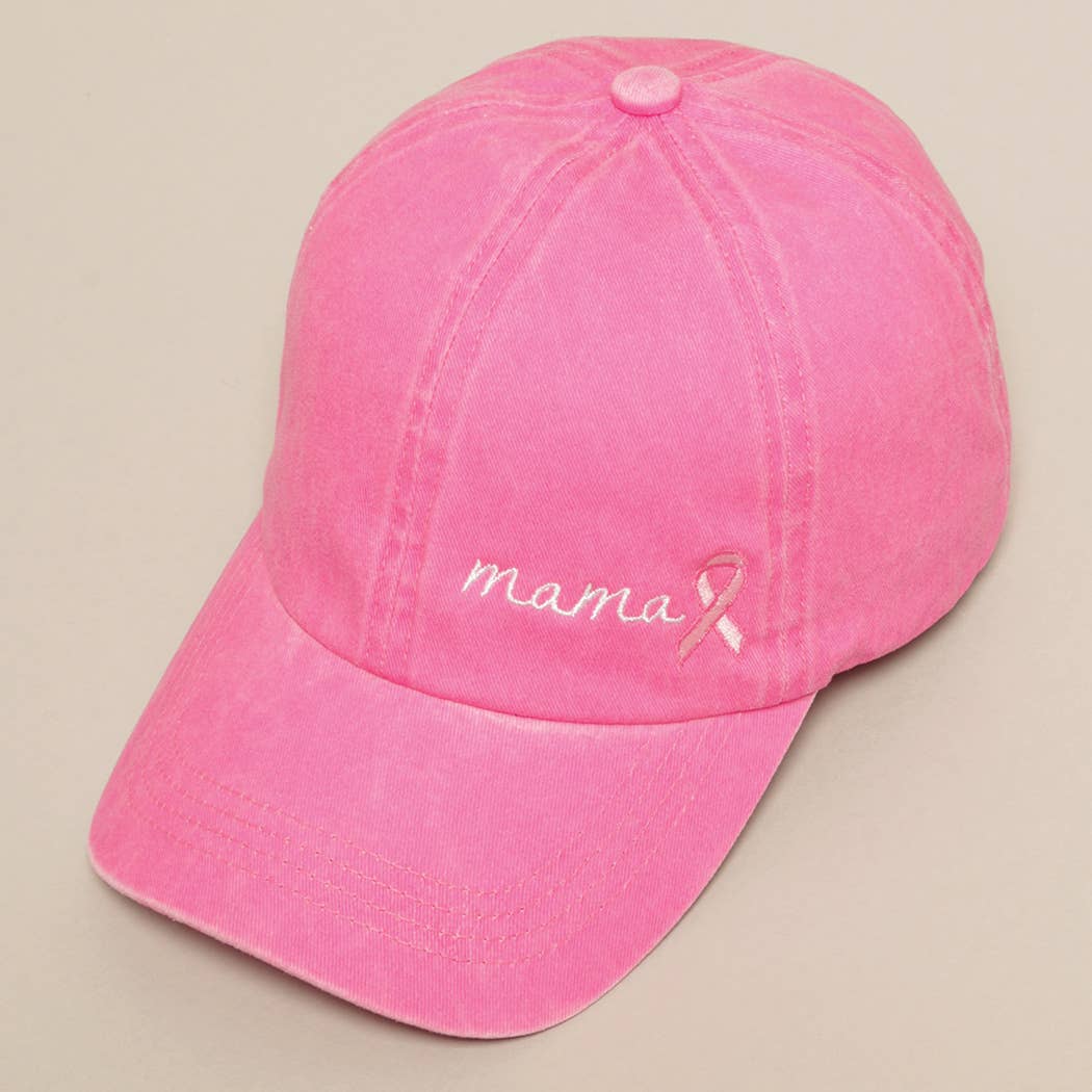 Breast Cancer Awareness Ribbon Baseball Cap