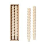 Twisted Unscented Candles pack of 2